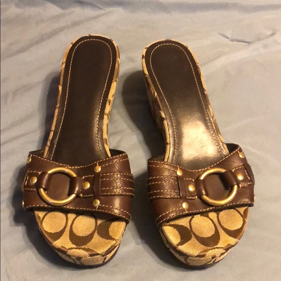 Authentic Coach wedges - Picture 1 of 3